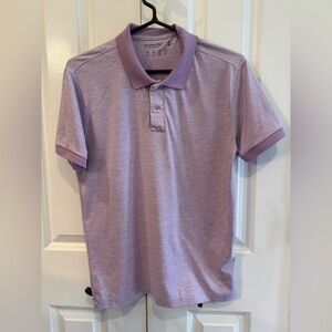 Abercrombie & Fitch Soft A&F Air Knit Polo XS Lavender Heather